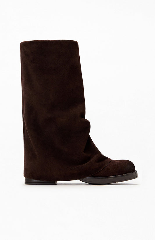 Women's Suede Cuffed Boots