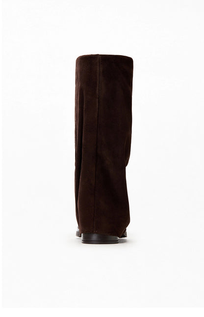Women's Suede Cuffed Boots